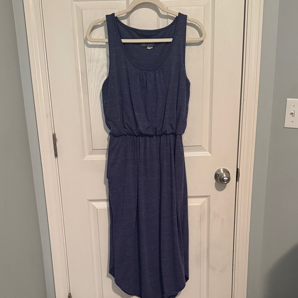 Anthropologie Blue Sleeveless Dress Heather Blue